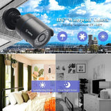 5MP CCTV Surveillance Security Camera System - 1080P 4-Channel AHD Kit with 500GB HDD