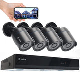 5MP CCTV Surveillance Security Camera System - 1080P 4-Channel AHD Kit with 500GB HDD