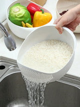 1pc Plastic Rice Washing Drain Basket