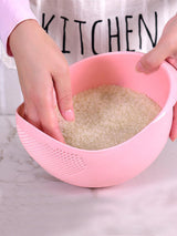 1pc Plastic Rice Washing Drain Basket