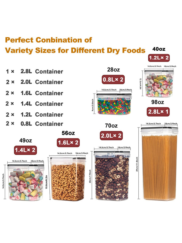 11pcs Airtight Food Storage Containers With Lids
