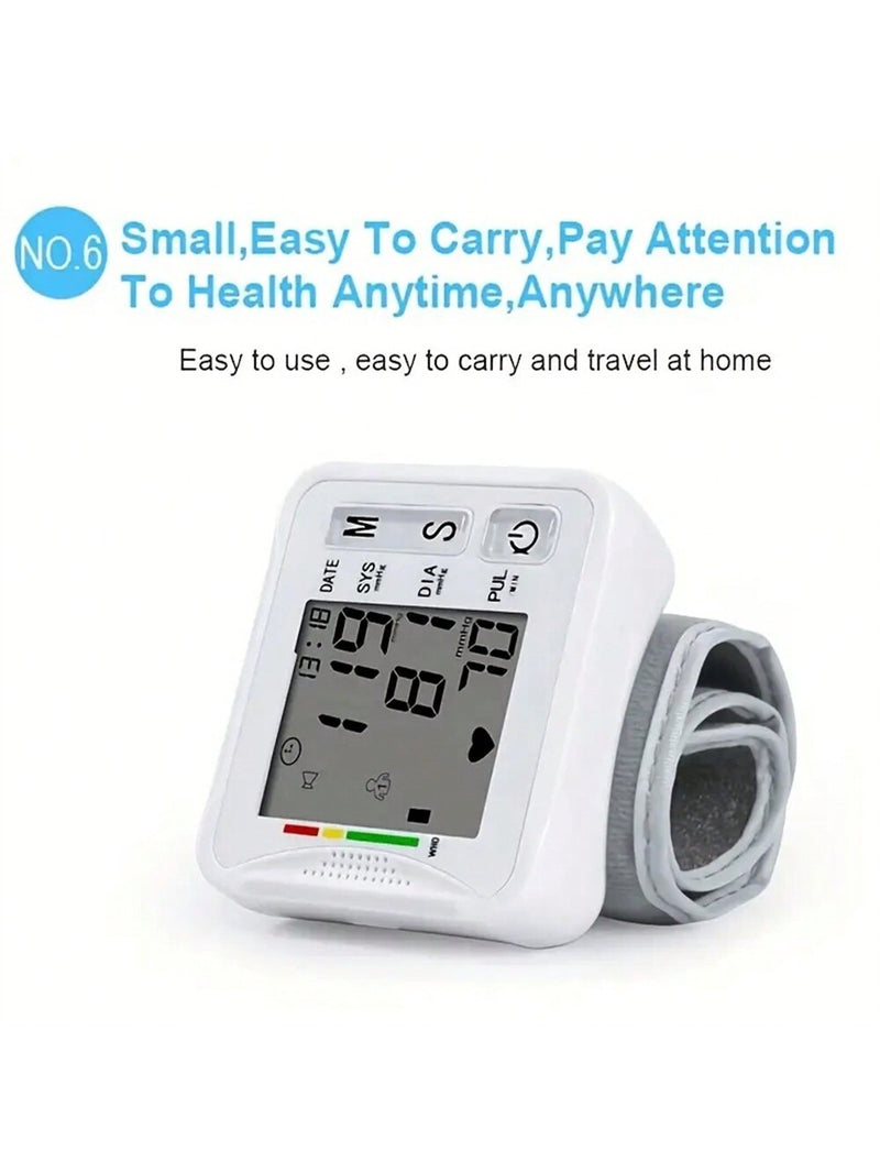 Electronic Wrist Blood Pressure Monitor With Voice Prompt