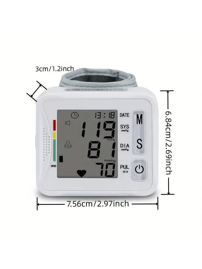 Electronic Wrist Blood Pressure Monitor With Voice Prompt