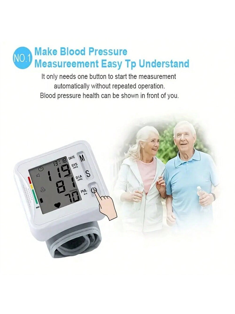 Electronic Wrist Blood Pressure Monitor With Voice Prompt