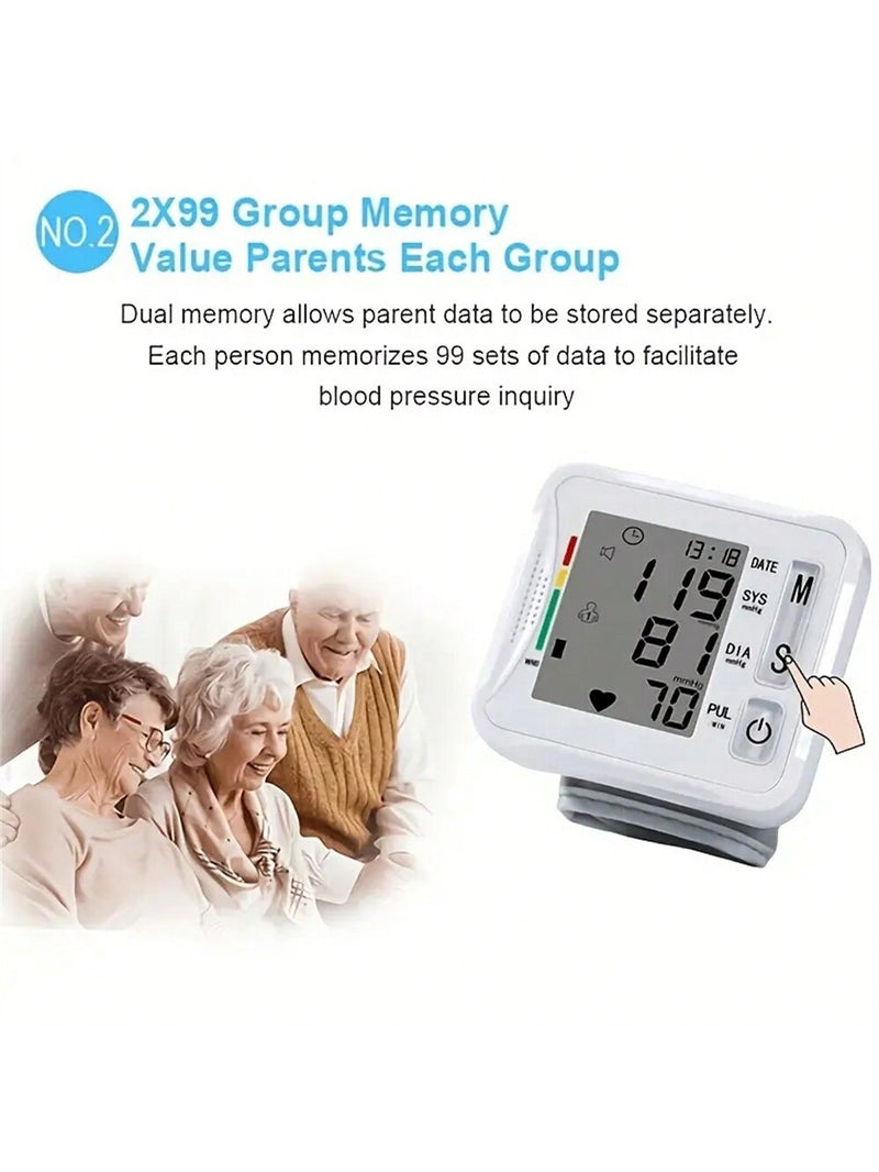 Electronic Wrist Blood Pressure Monitor With Voice Prompt