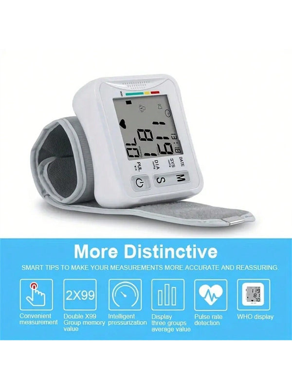 Electronic Wrist Blood Pressure Monitor With Voice Prompt