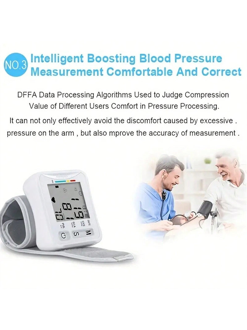 Electronic Wrist Blood Pressure Monitor With Voice Prompt