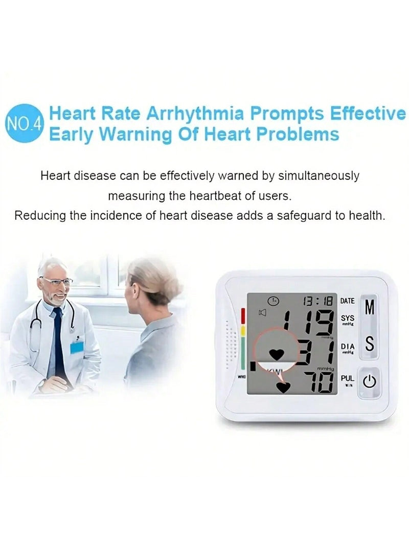 Electronic Wrist Blood Pressure Monitor With Voice Prompt