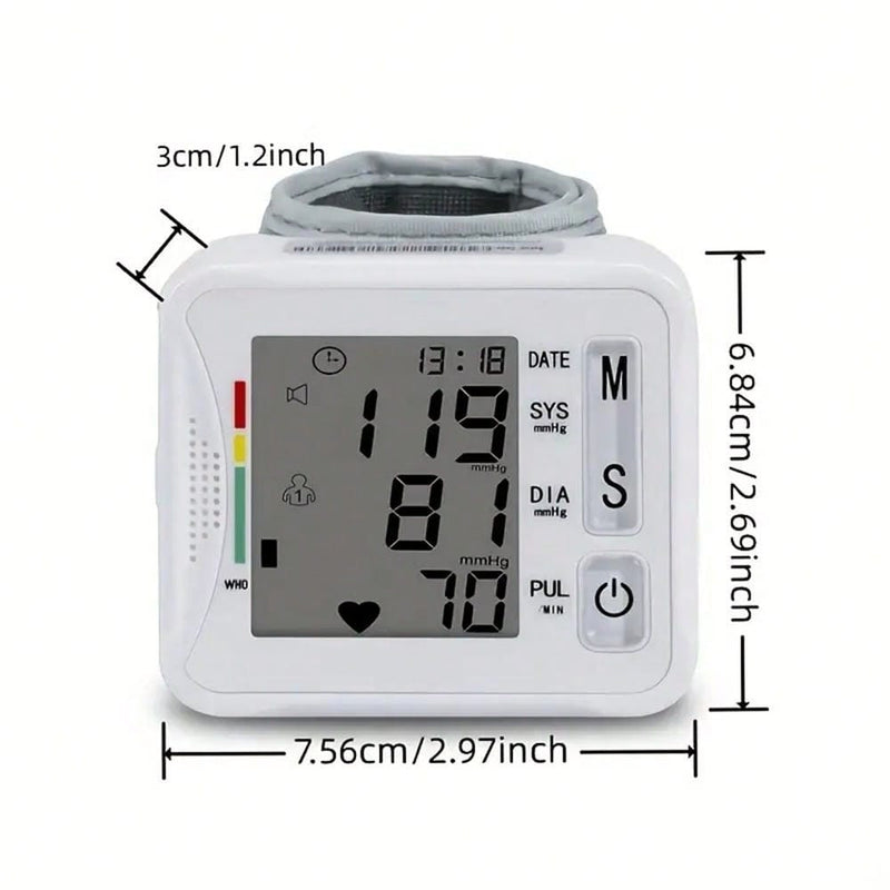 Electronic Wrist Blood Pressure Monitor With Voice Prompt