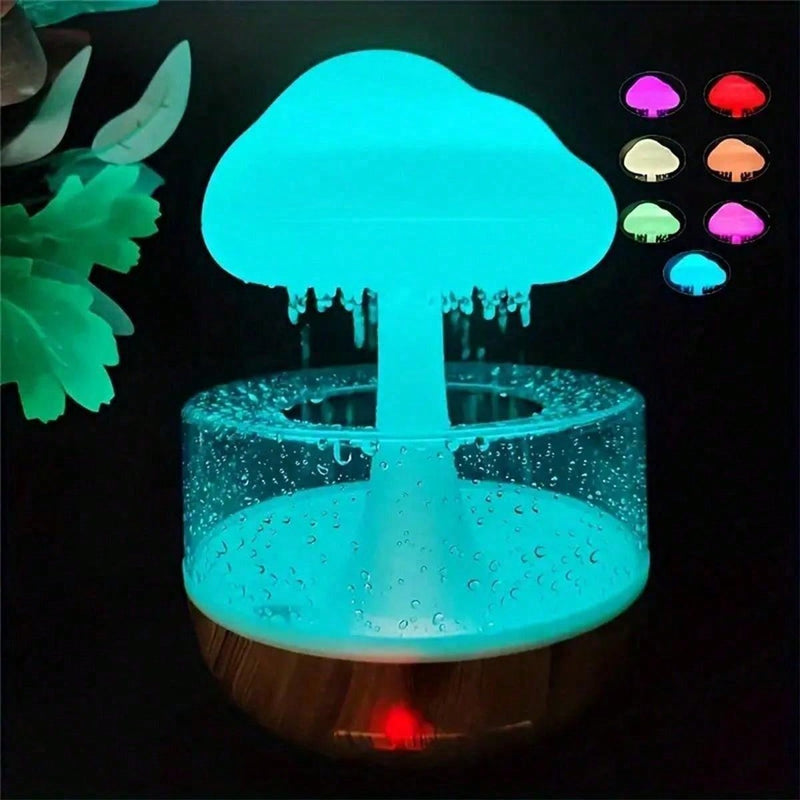 1pc Rain Cloud Aromatherapy Diffuser With Night Light