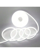 1pc 5v Usb Led Neon Light Strip, White Color With Button Switch